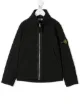 الصورة 1 من Stone Island Junior logo patch high collar jacket