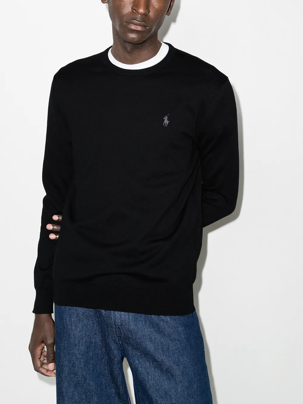 Ralph lauren black crew neck top jumper