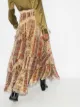 Etro tapestry print silk maxi skirt