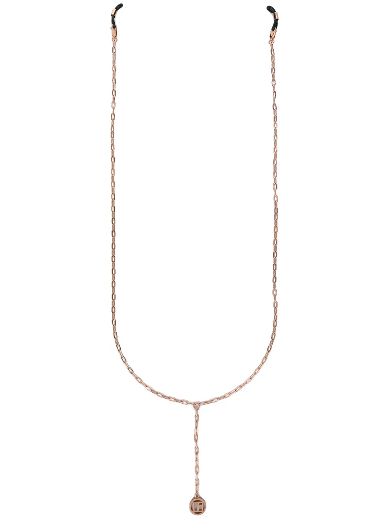 Linda Farrow Sunglasses Chain In Metallic