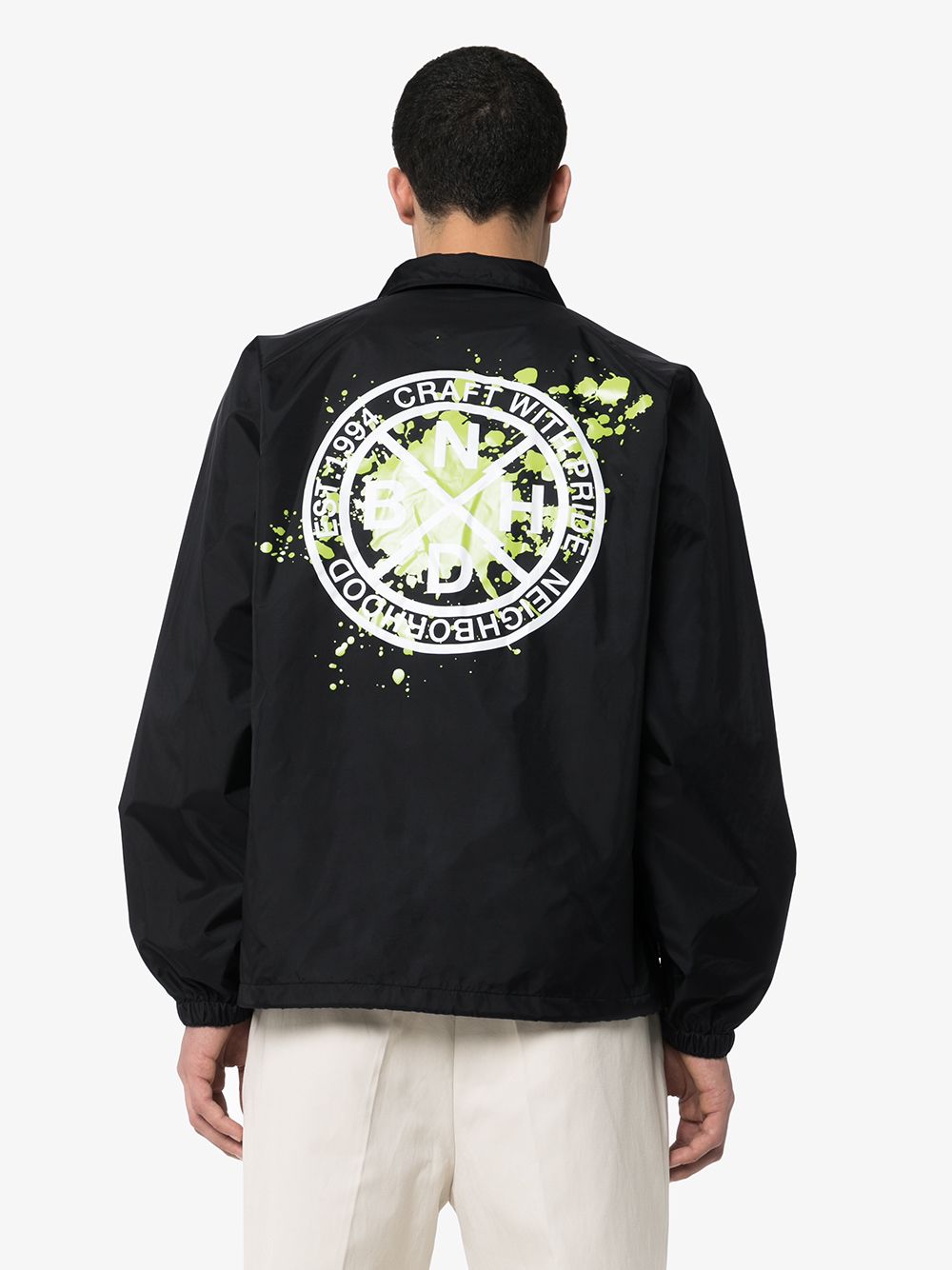 фото Neighborhood brooks logo print jacket