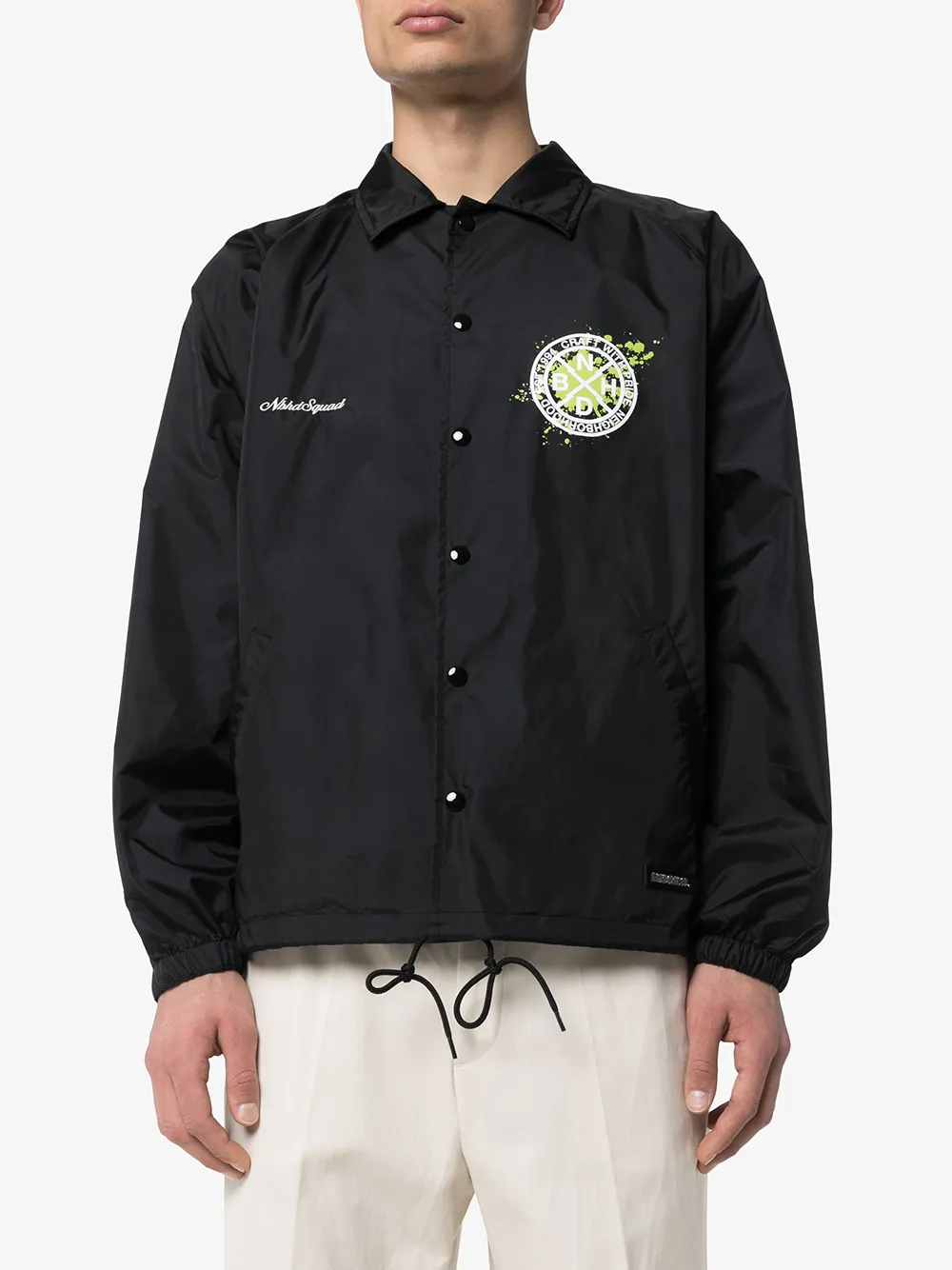 Neighborhood Jack met logoprint Zwart