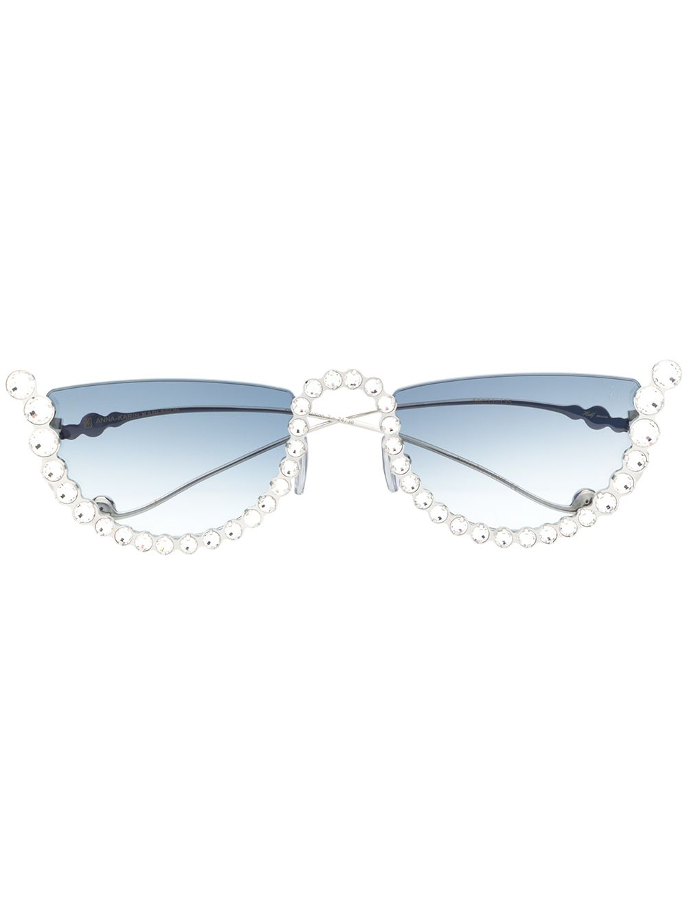 фото Anna karin karlsson embellished semi round sunglasses