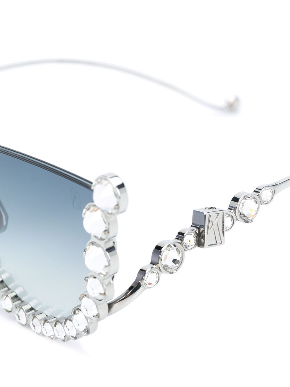 фото Anna karin karlsson embellished semi round sunglasses