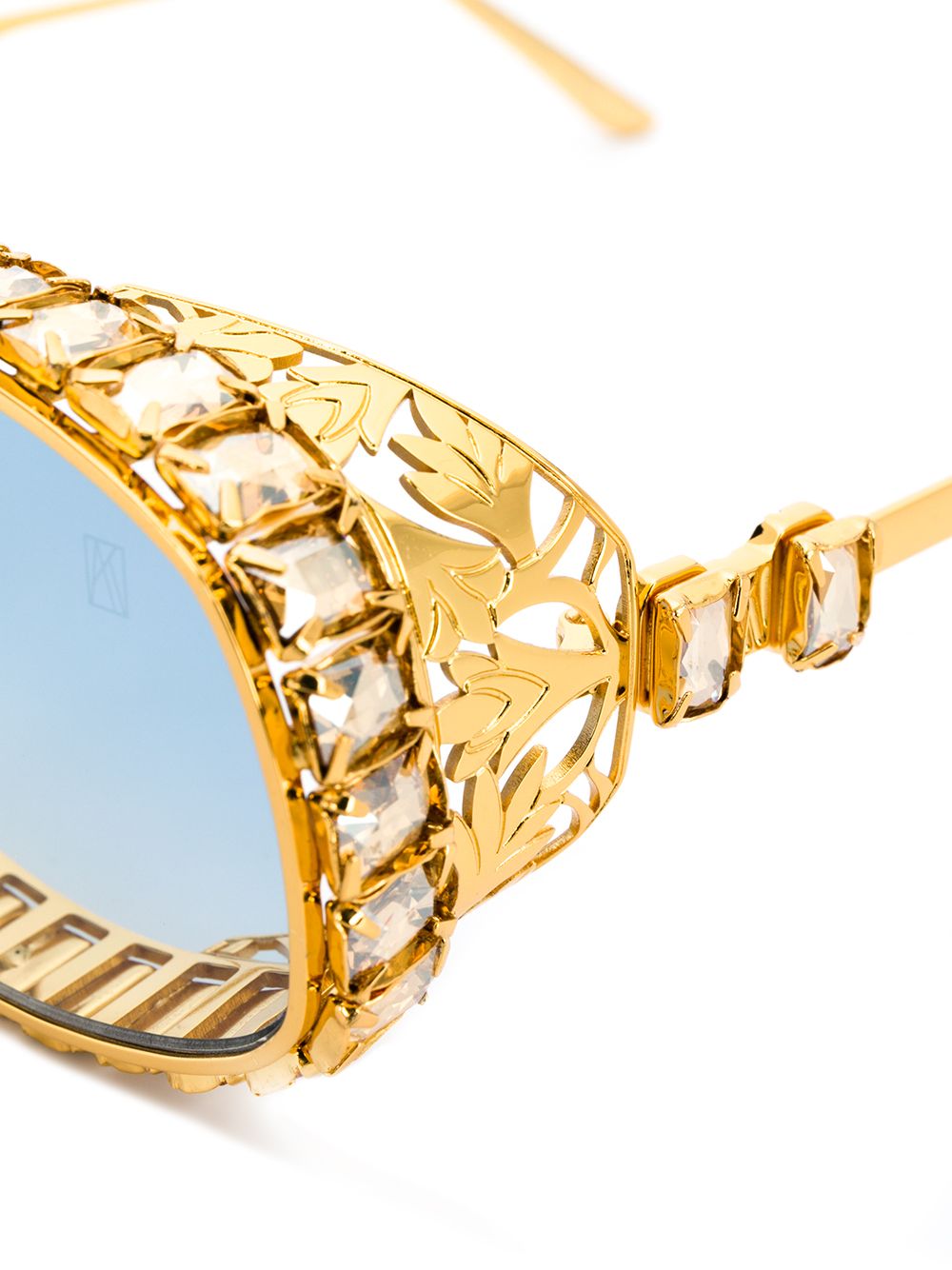 фото Anna karin karlsson embellished oval sunglasses