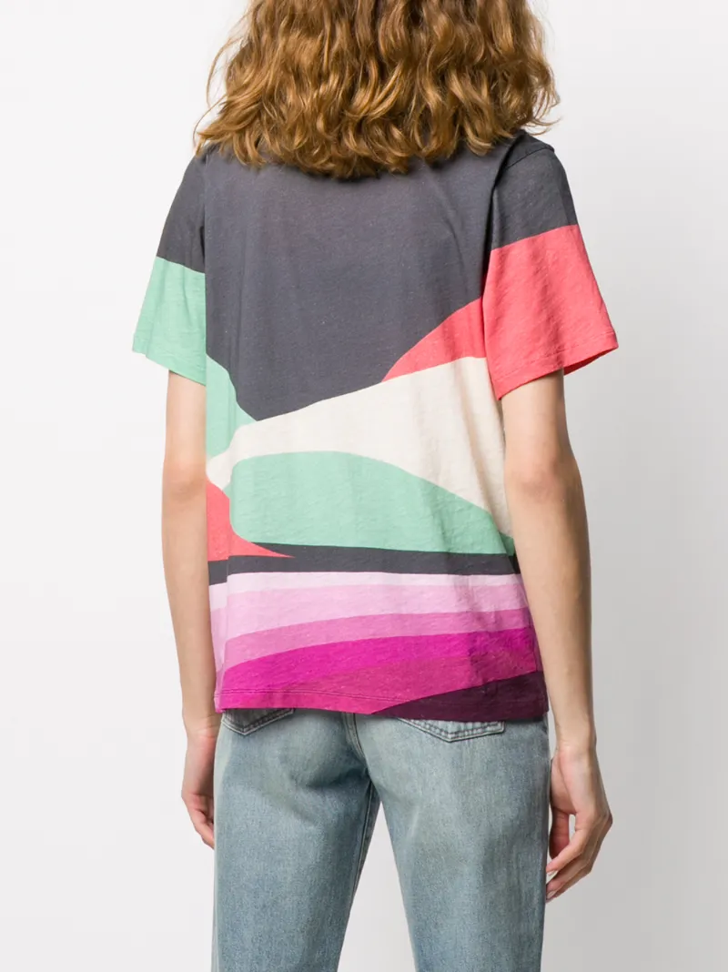 zewel 印花纯棉平纹布 t 恤