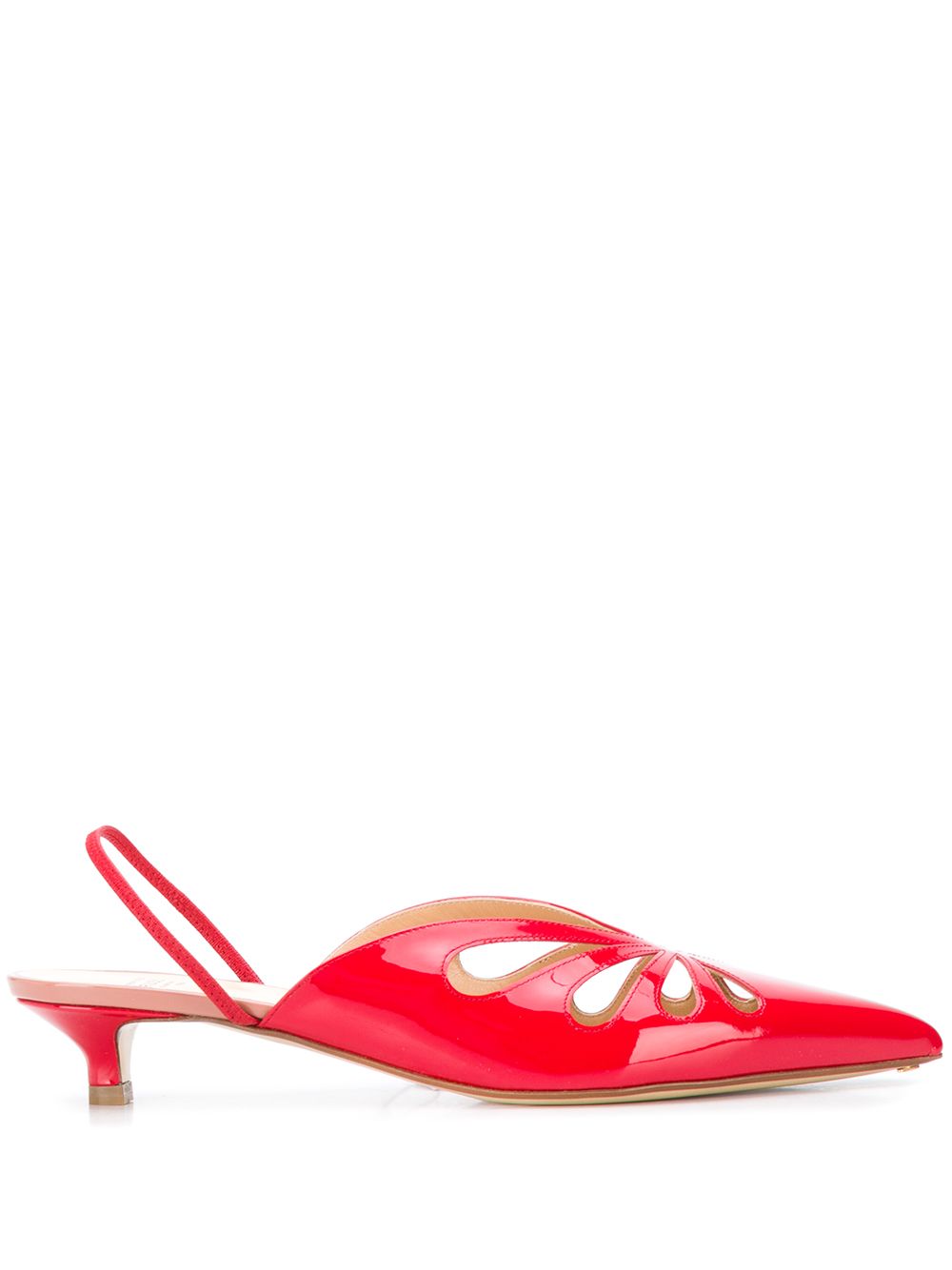 фото Francesco russo cut-out detail slingback pumps