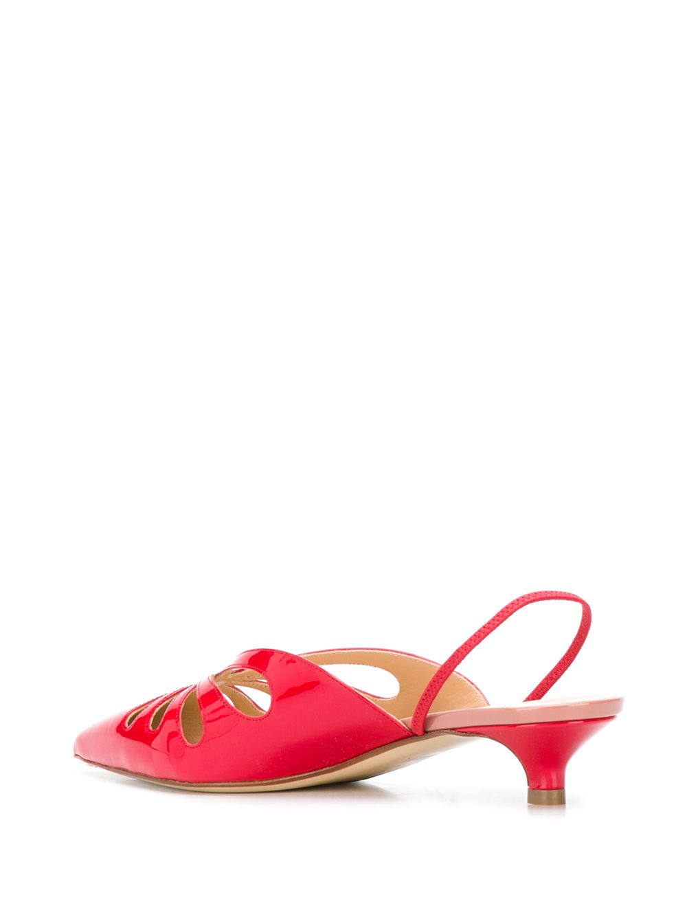 фото Francesco russo cut-out detail slingback pumps