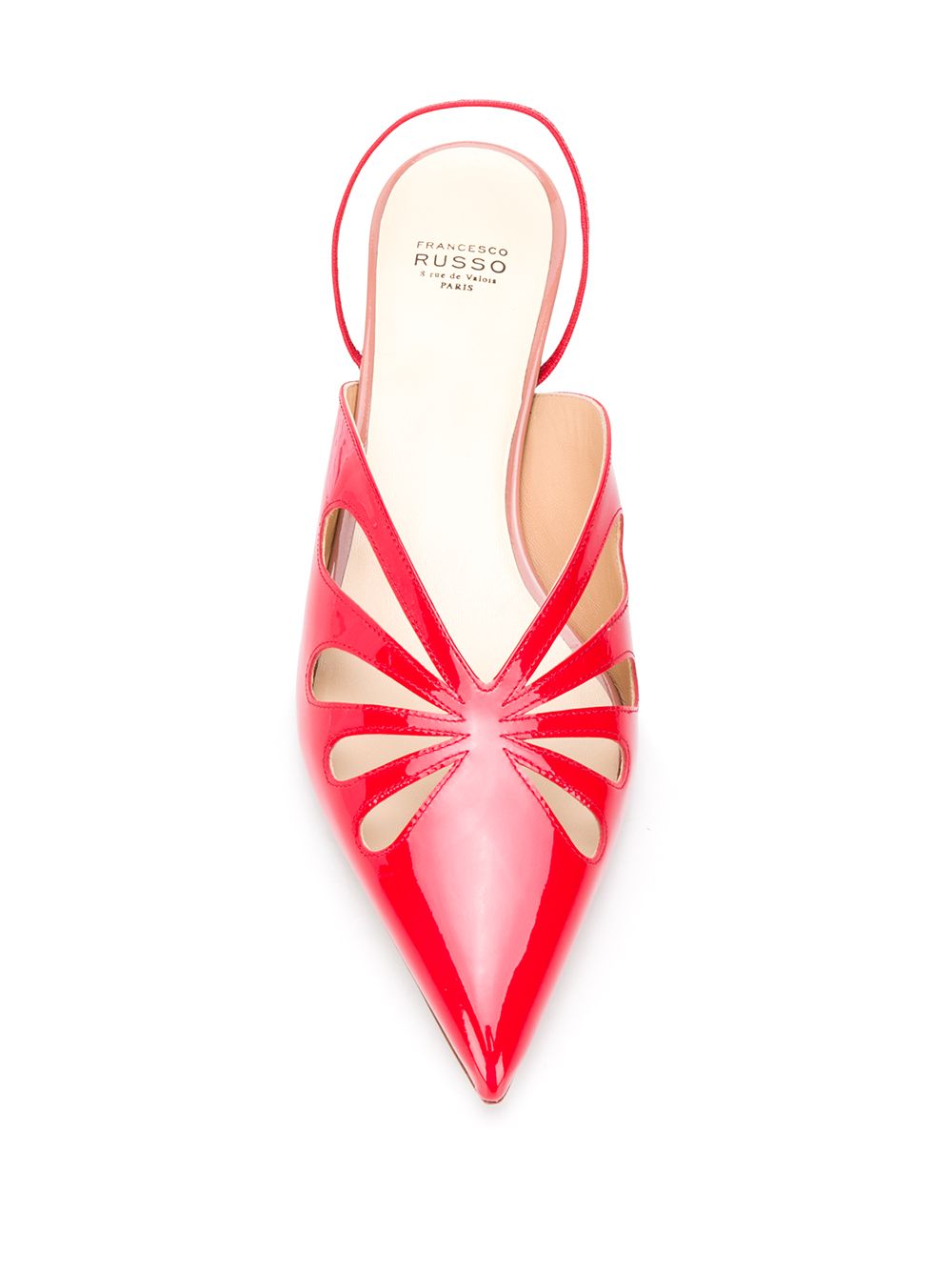 фото Francesco russo cut-out detail slingback pumps