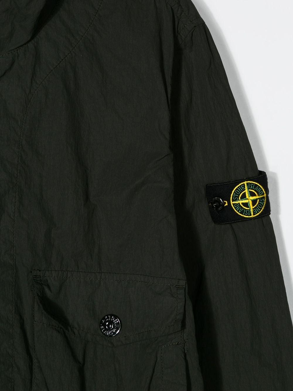 фото Stone island junior плащ с капюшоном