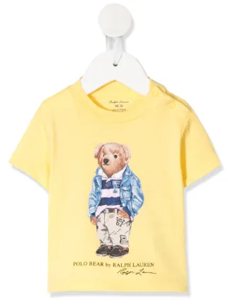 polo bear t shirt yellow