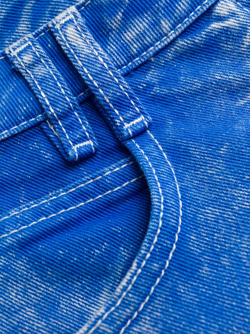 Shop Balmain Low Rise Flared Jeans In Blue