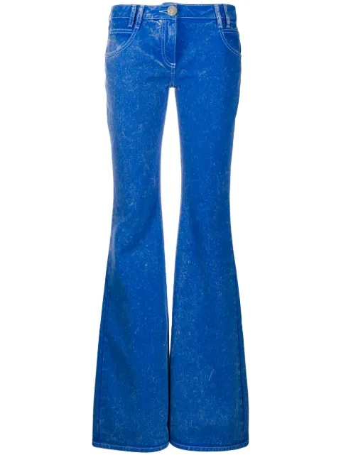 Balmain low rise flared jeans