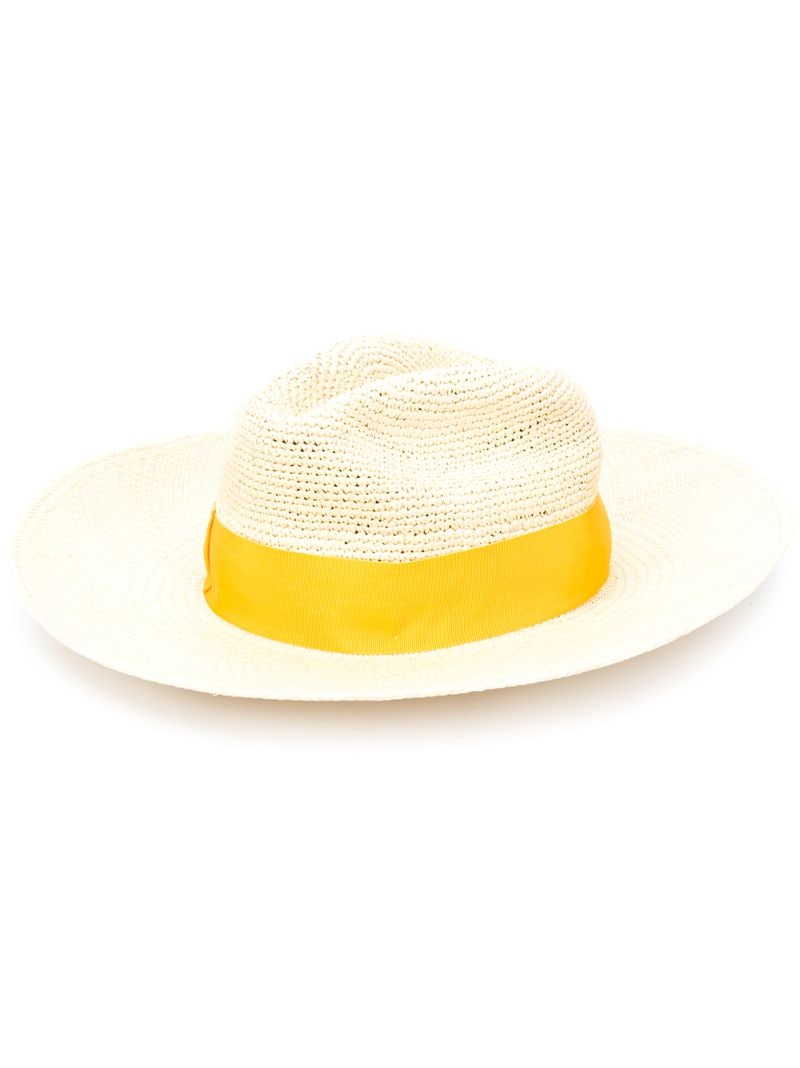 BORSALINO WOVEN STRAW HAT