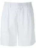 Handred linen pleated shorts - White