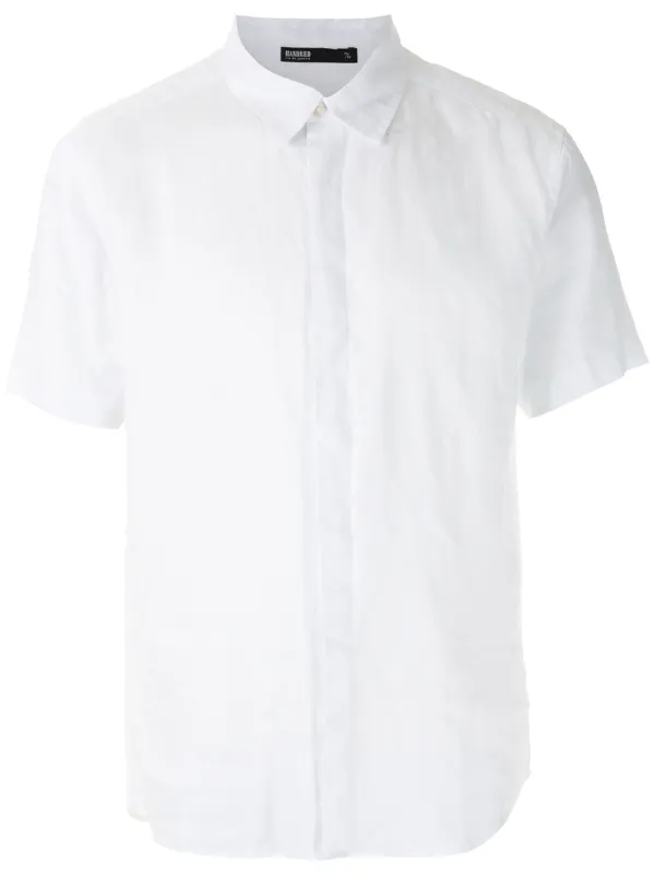 Handred Linen Short Sleeves Shirt White FARFETCH PH