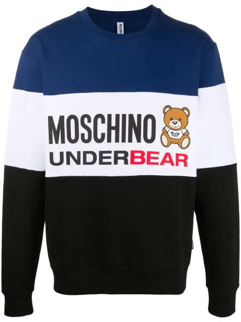 Moschino Underbear striped sweatshirt