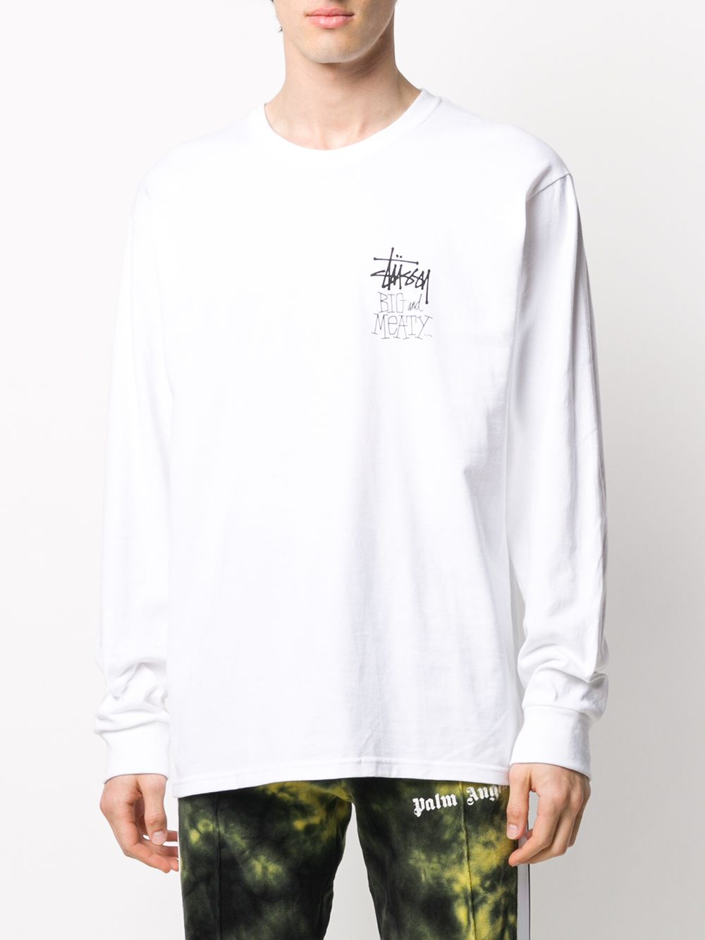 фото Stussy футболка с длинными рукавами и логотипом