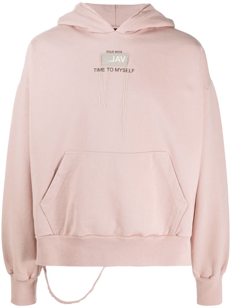 Shop Val Kristopher 0008 Issue Popover Logo Hoodie In Pink