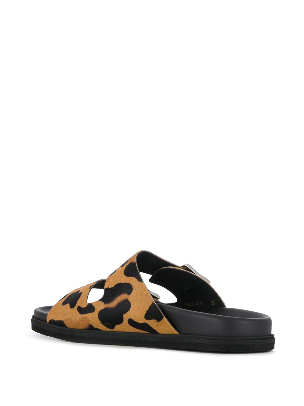 фото Car shoe leopard print slip-on sandals