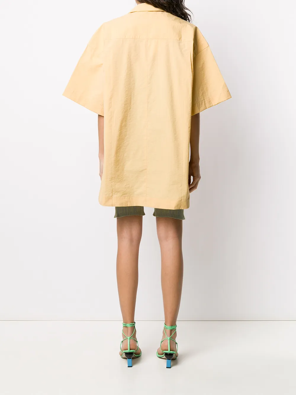 Jacquemus Boxy blousejurk Geel