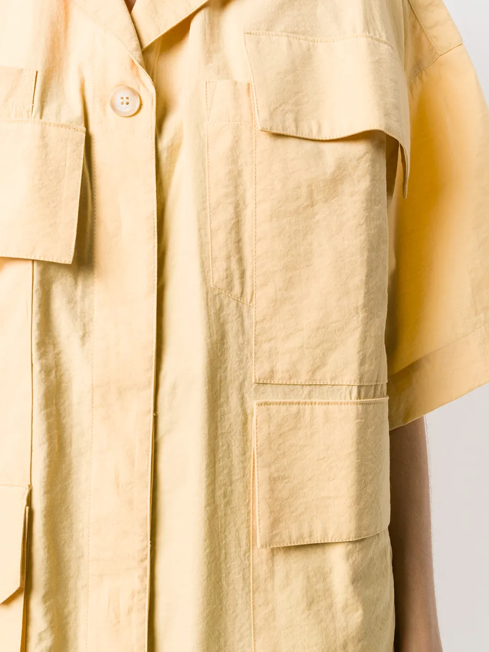 Jacquemus Boxy blousejurk Geel