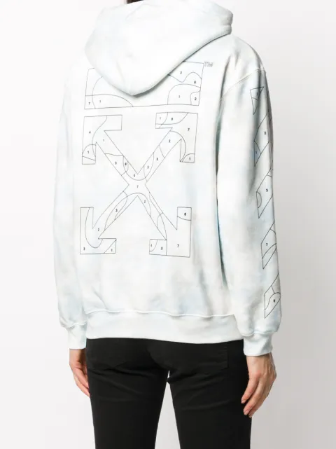 off white tie dye jumper
