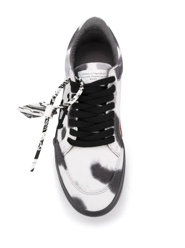 black and white tie dye shoes