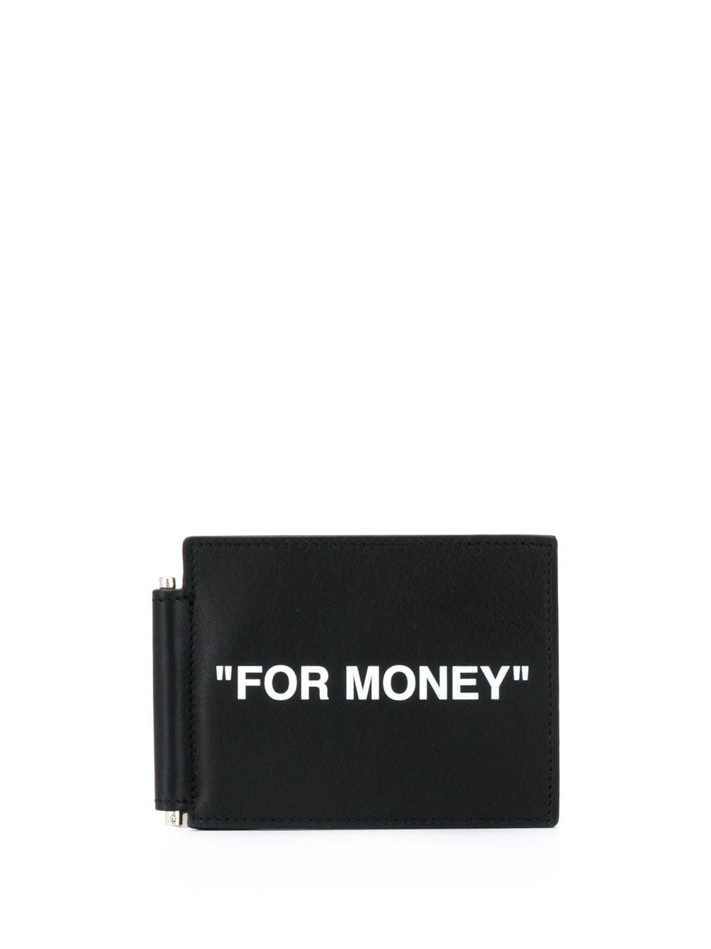 Off-white Slogan-print Note-holder In Black | ModeSens
