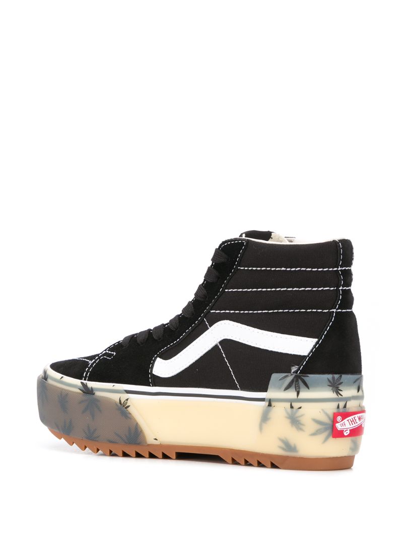 Shop Vans High-top-sneakers Mit Plateau In Black