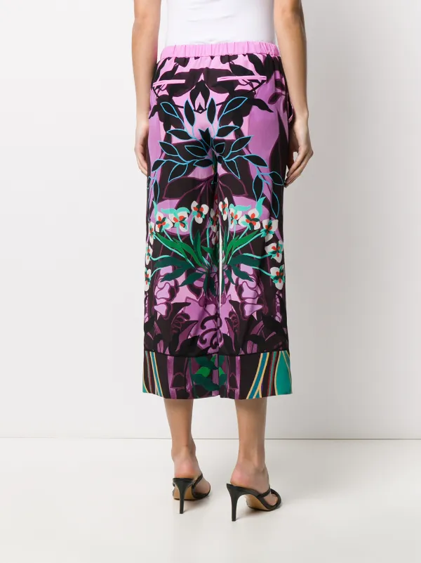 ヴァレンティノ　キュロット Valentino Garavani Mirrored Orchid プリント キュロット