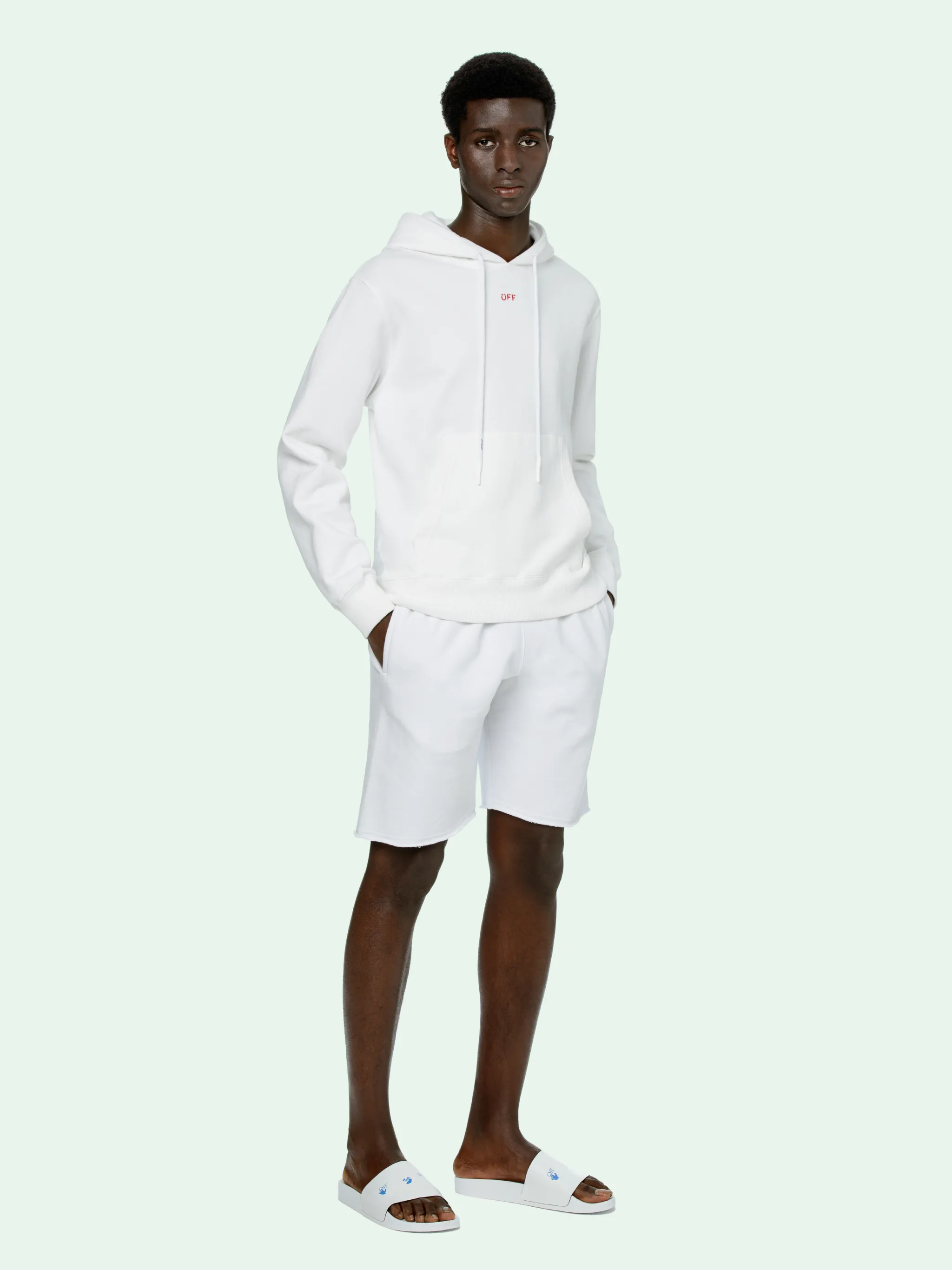 WHITE STENCIL HOODIE | Off-White 