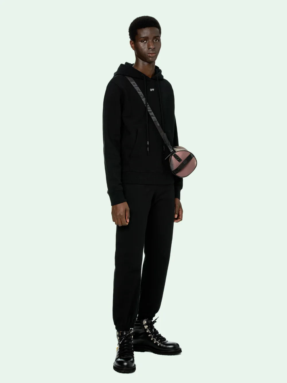 BLACK STENCIL HOODIE | Off-White 