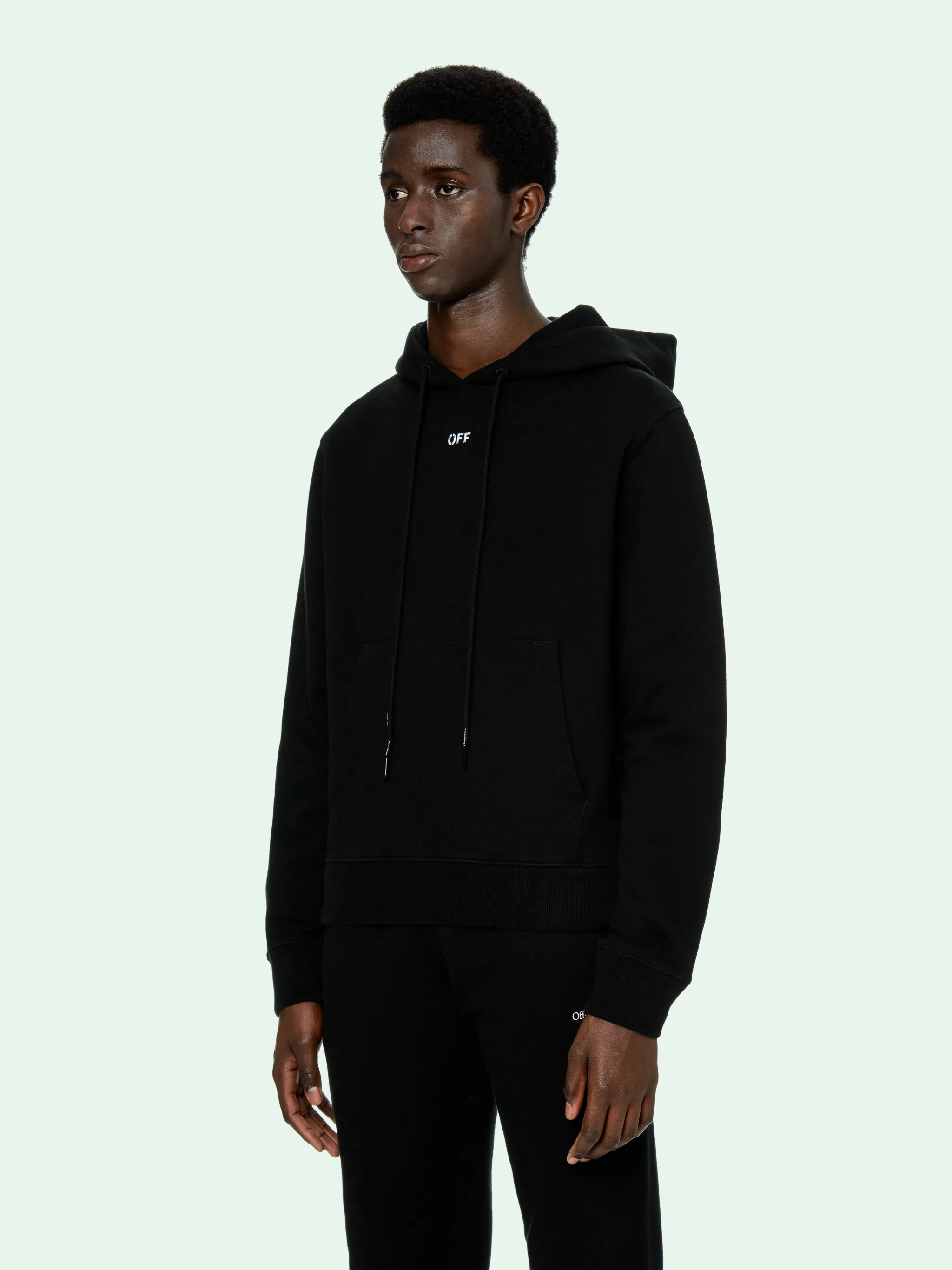 BLACK STENCIL HOODIE | Off-White 
