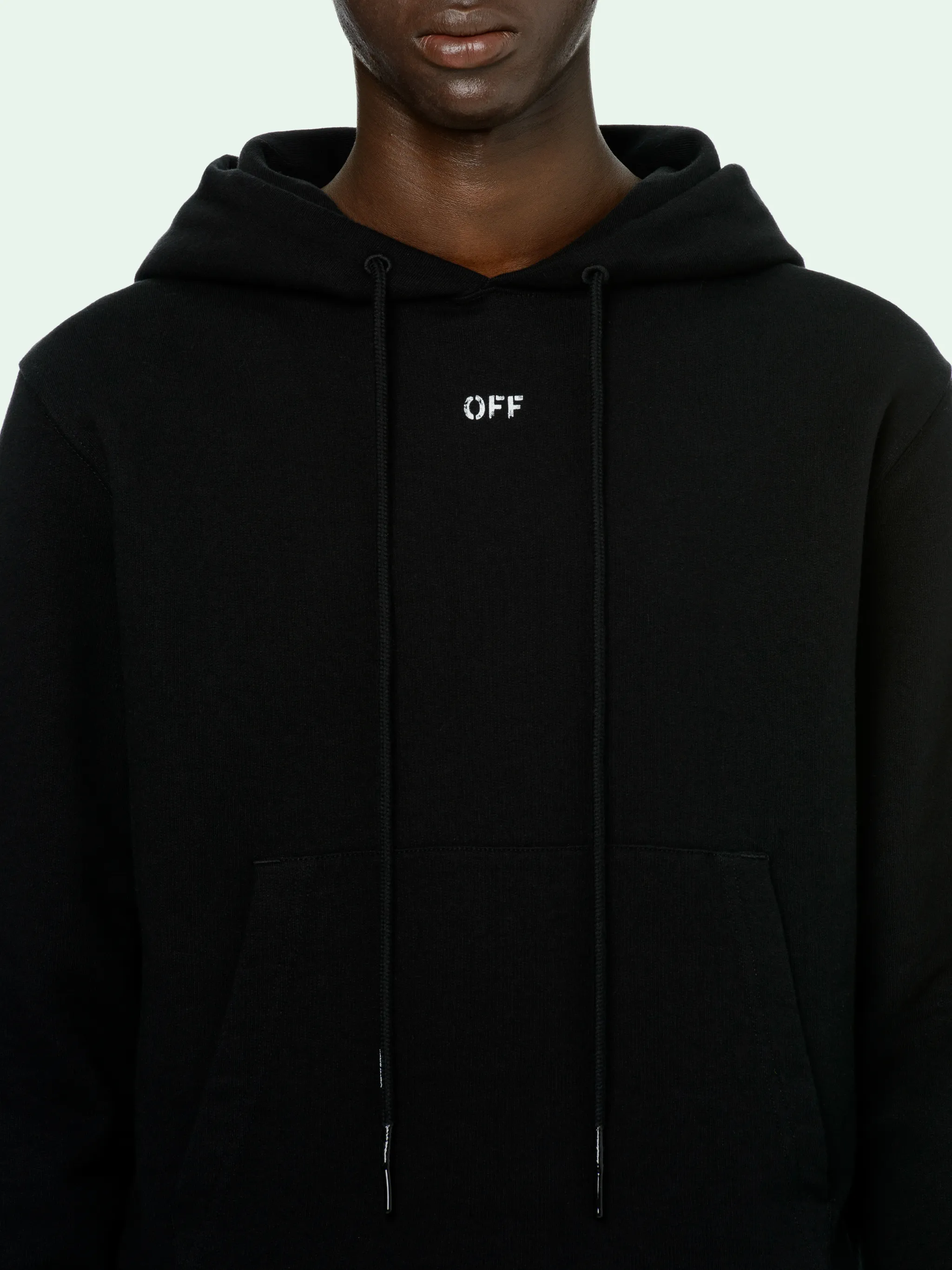 BLACK STENCIL HOODIE | Off-White 