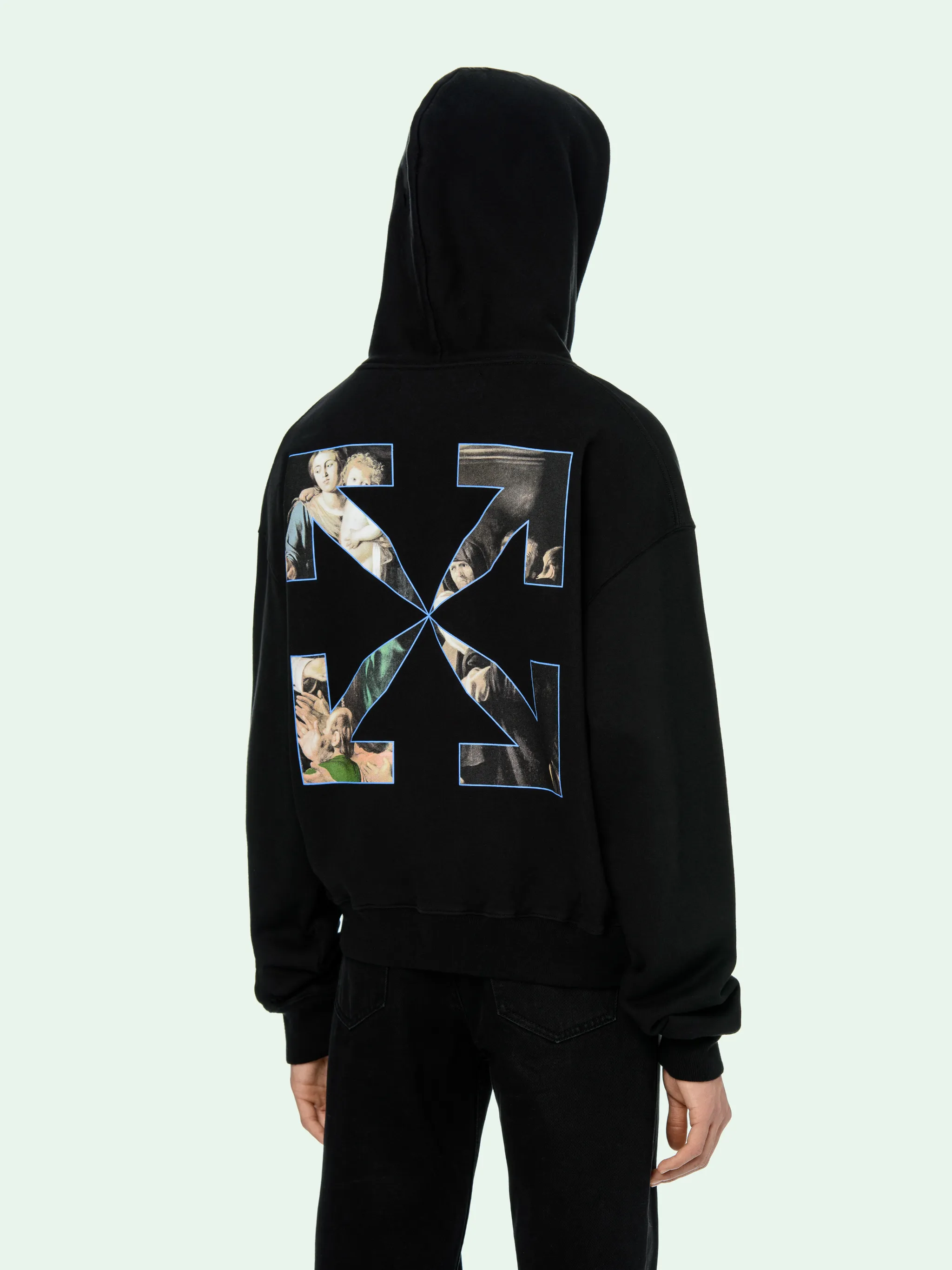 BLACK CARAVAGGIO PAINTING HOODIE | Off 