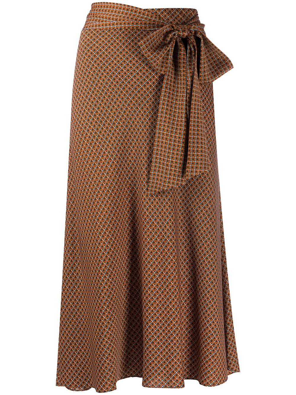 фото Dvf diane von furstenberg юбка миди с геометричным принтом
