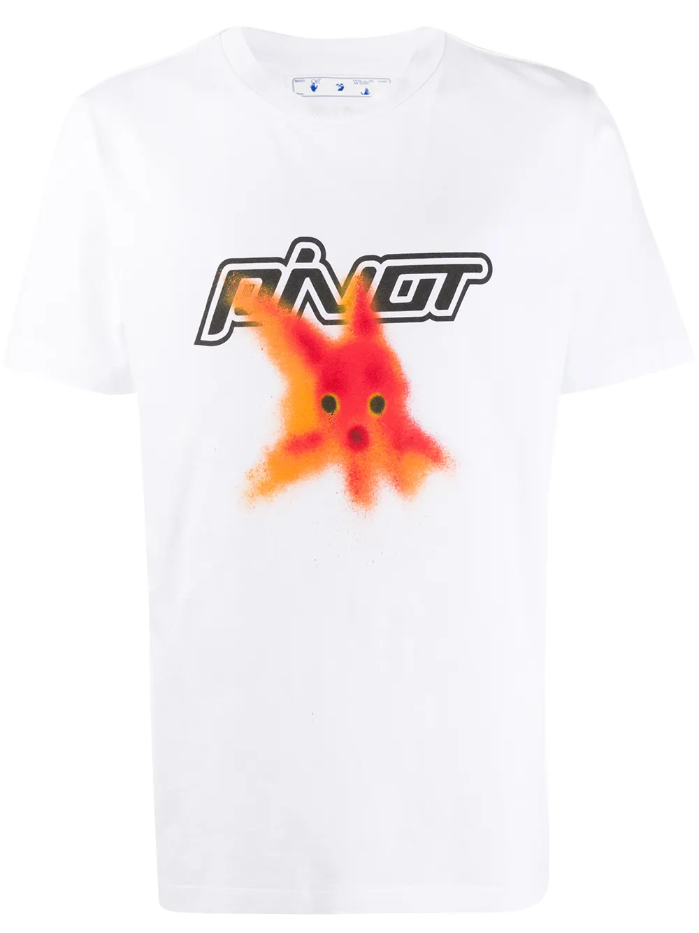 Off-White Pivot goldfish-print T-shirt | White | Image 1