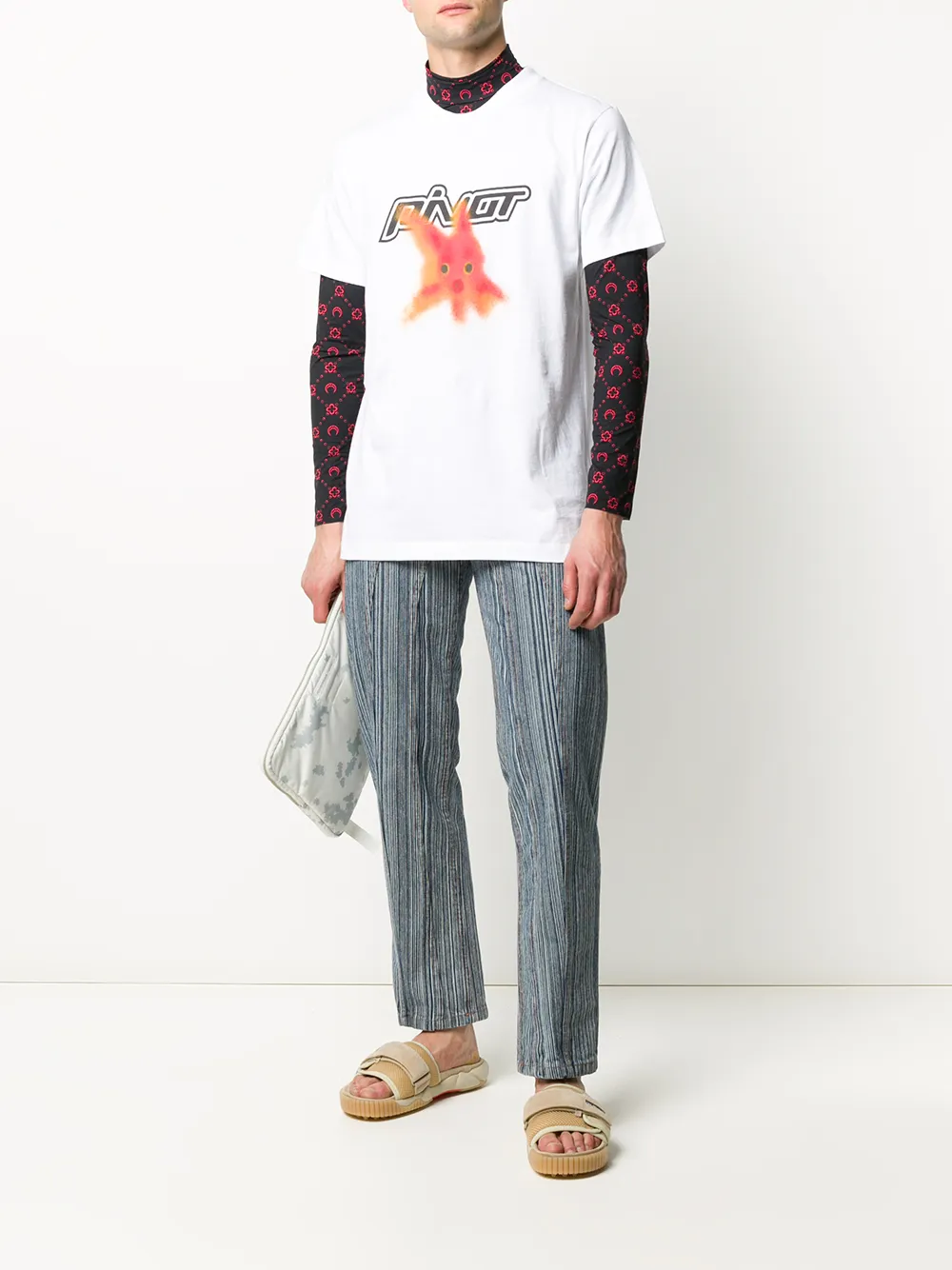 Off-White T-shirt met print - Wit