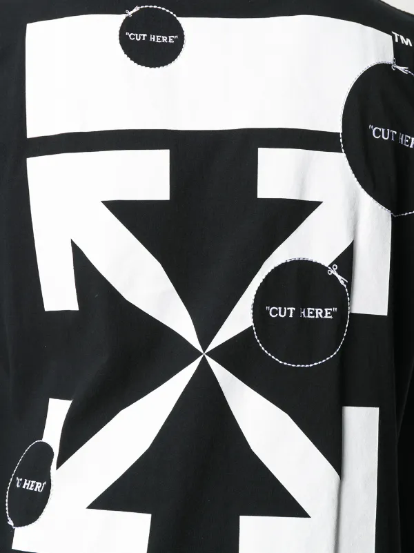 off white cut here shirt