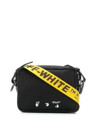 Off-White Logo-Print Shoulder Bag Black/Yellow