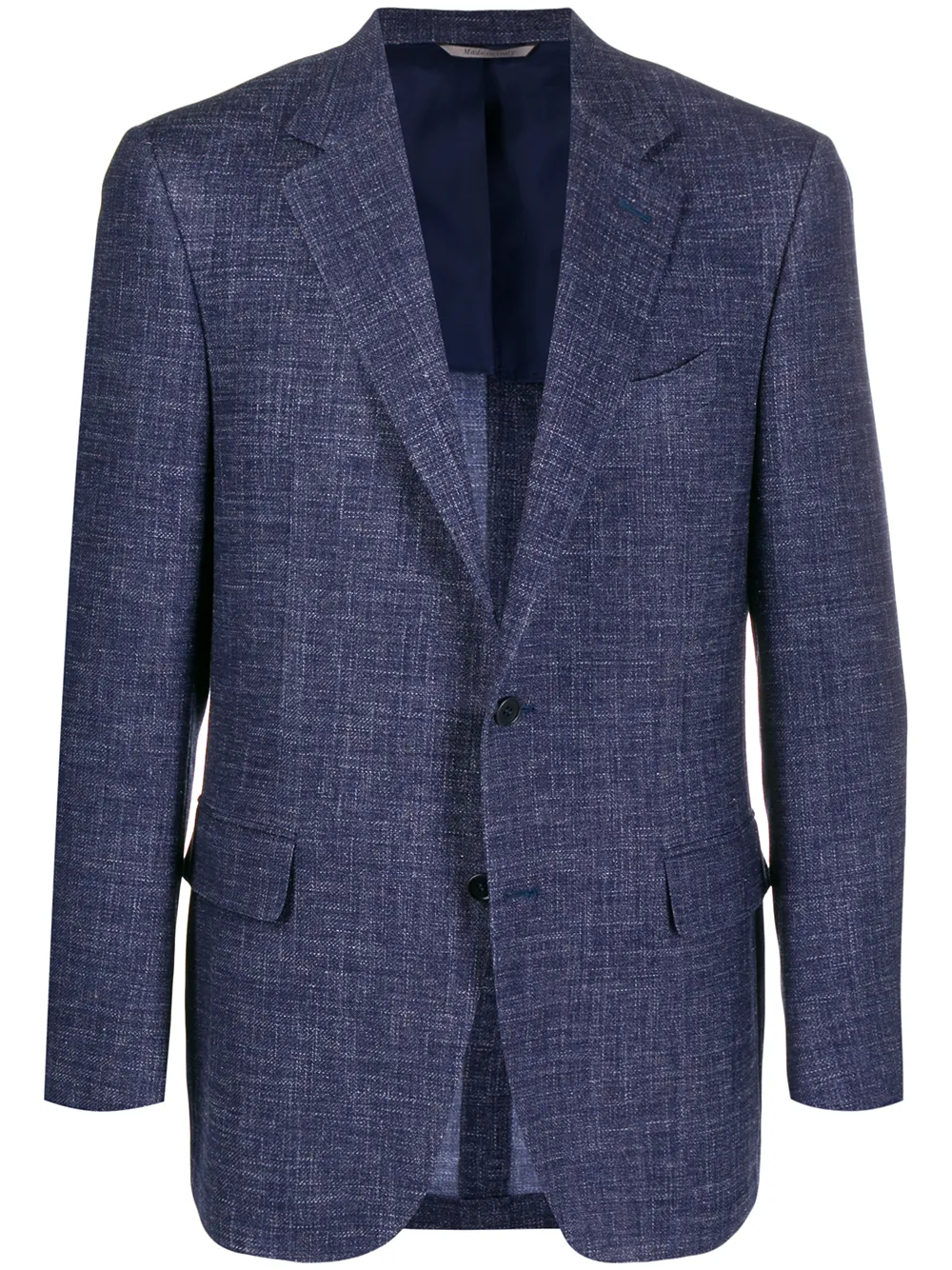Canali Blazer met lange mouwen Blauw