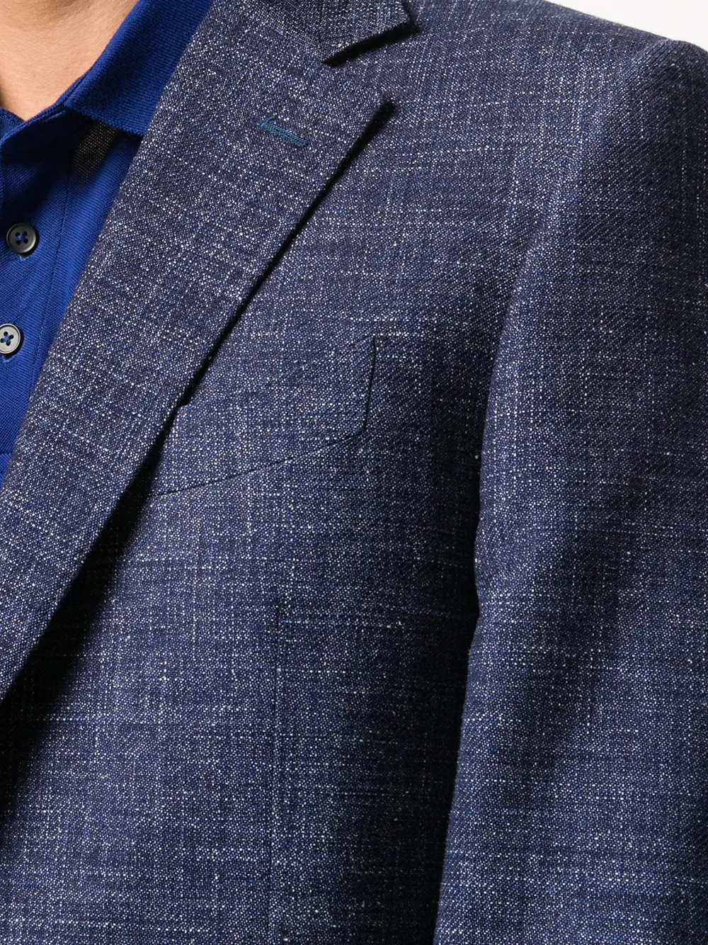 Canali Blazer met lange mouwen Blauw