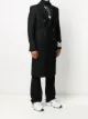 Off-White double-breasted logo print coat