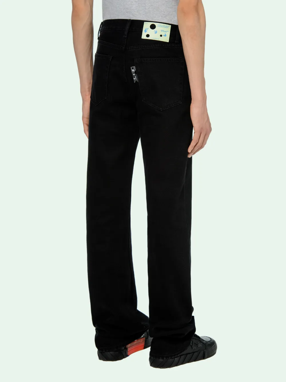 LOGO DENIM PANTS in black OffWhite™ Official US