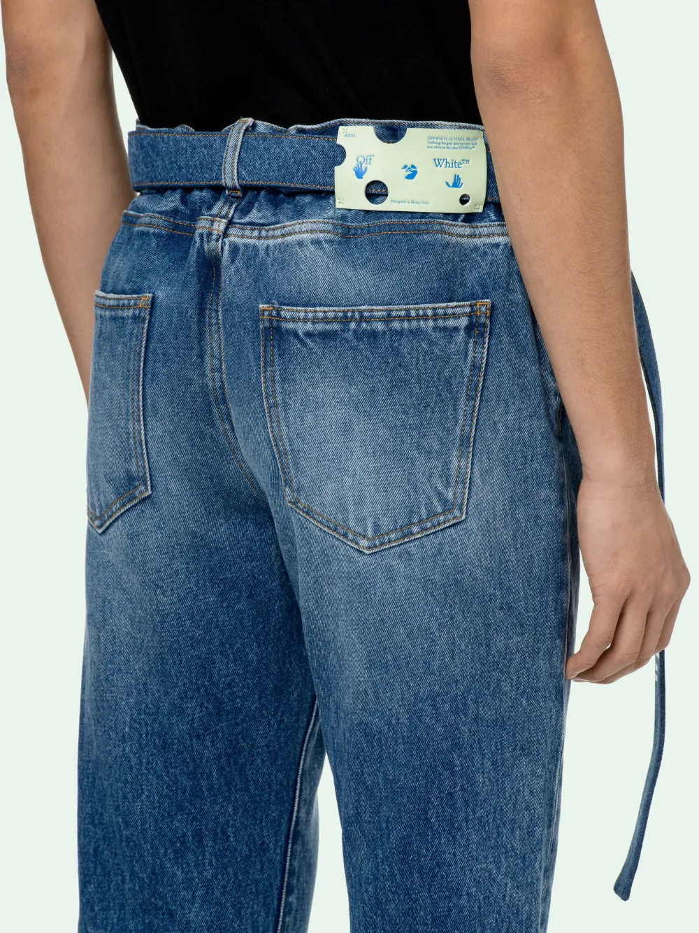 SLIM LOW CROTCH JEANS OffWhite™ Official Site