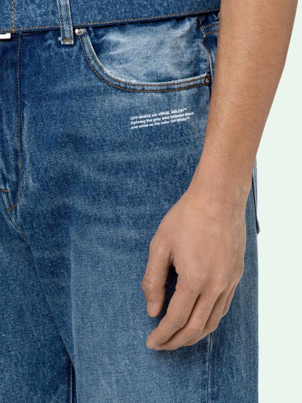 SLIM LOW CROTCH JEANS OffWhite™ Official Site
