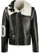 Image 1 of Off-White target shearling zip jacket