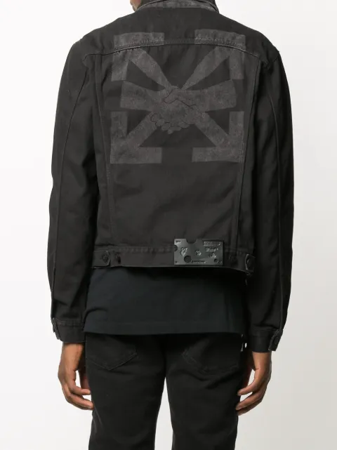 Off white tape arrows denim jacket Clearance