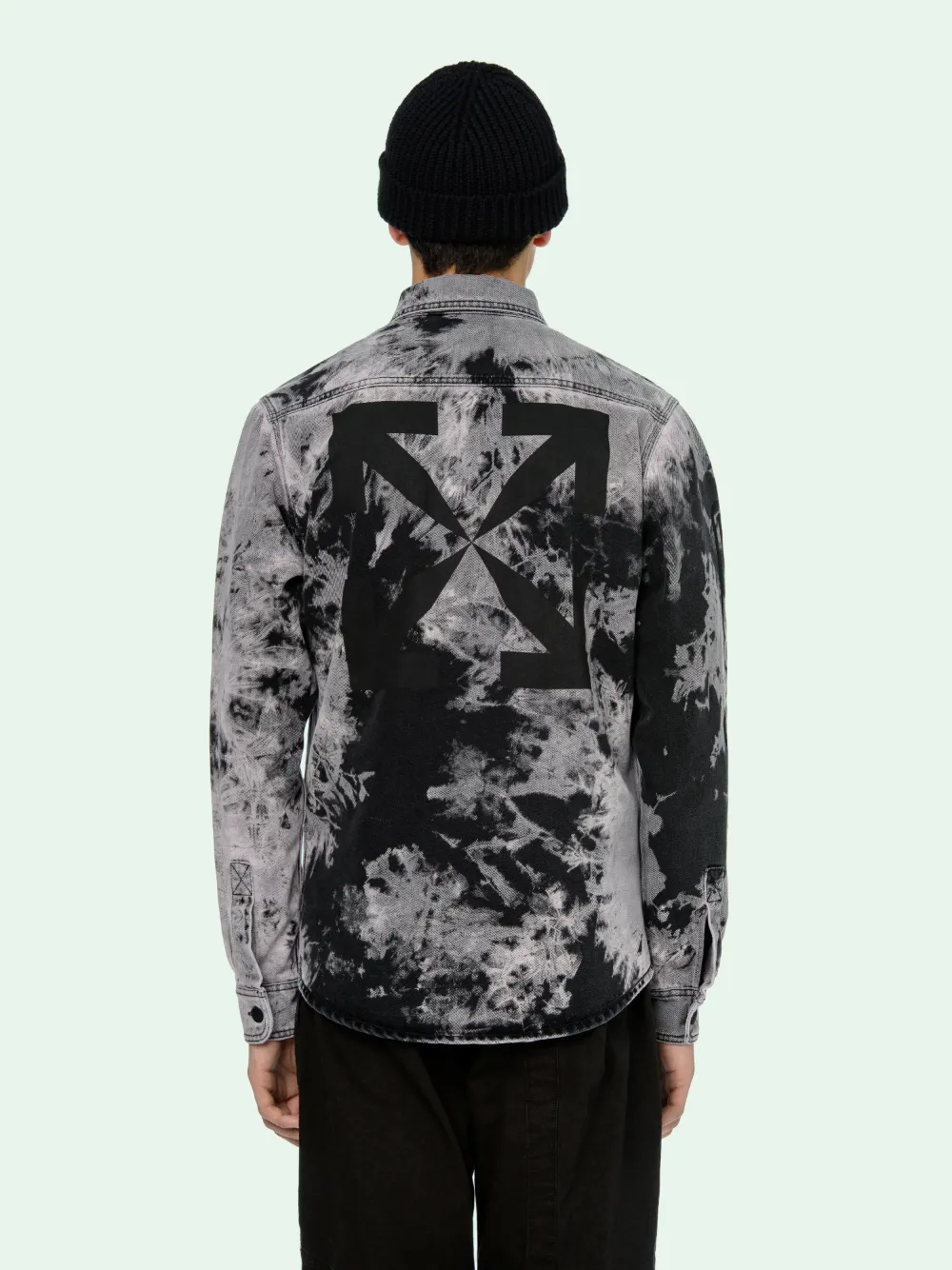 TIE DYE DENIM SHIRT in grey OffWhite™ Official US
